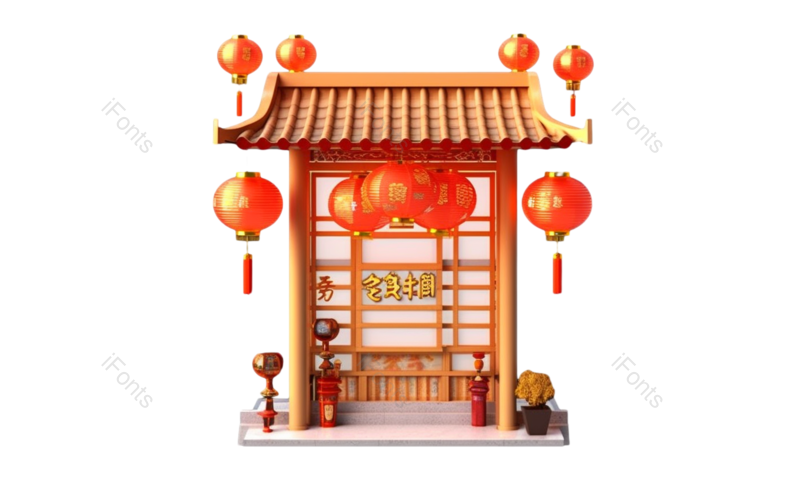 节日图片,中国风元素,元素PNG,卡通免抠素材